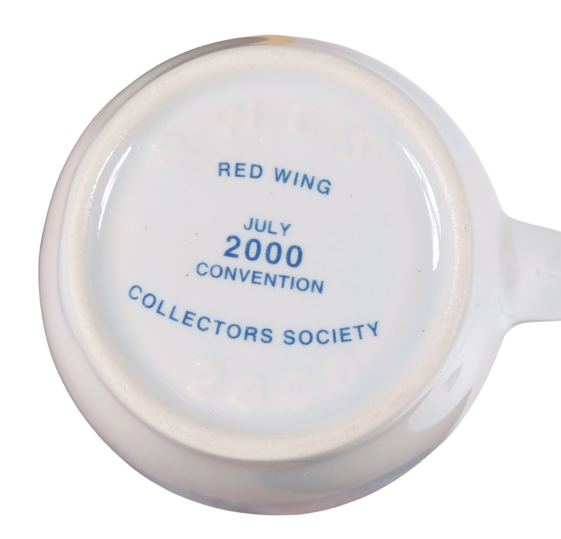 Red Wing Collectors Society Commemoratives (3), 2006 Round Up Teapot w/lid, 2007 Birch Leaf Beehive - 3