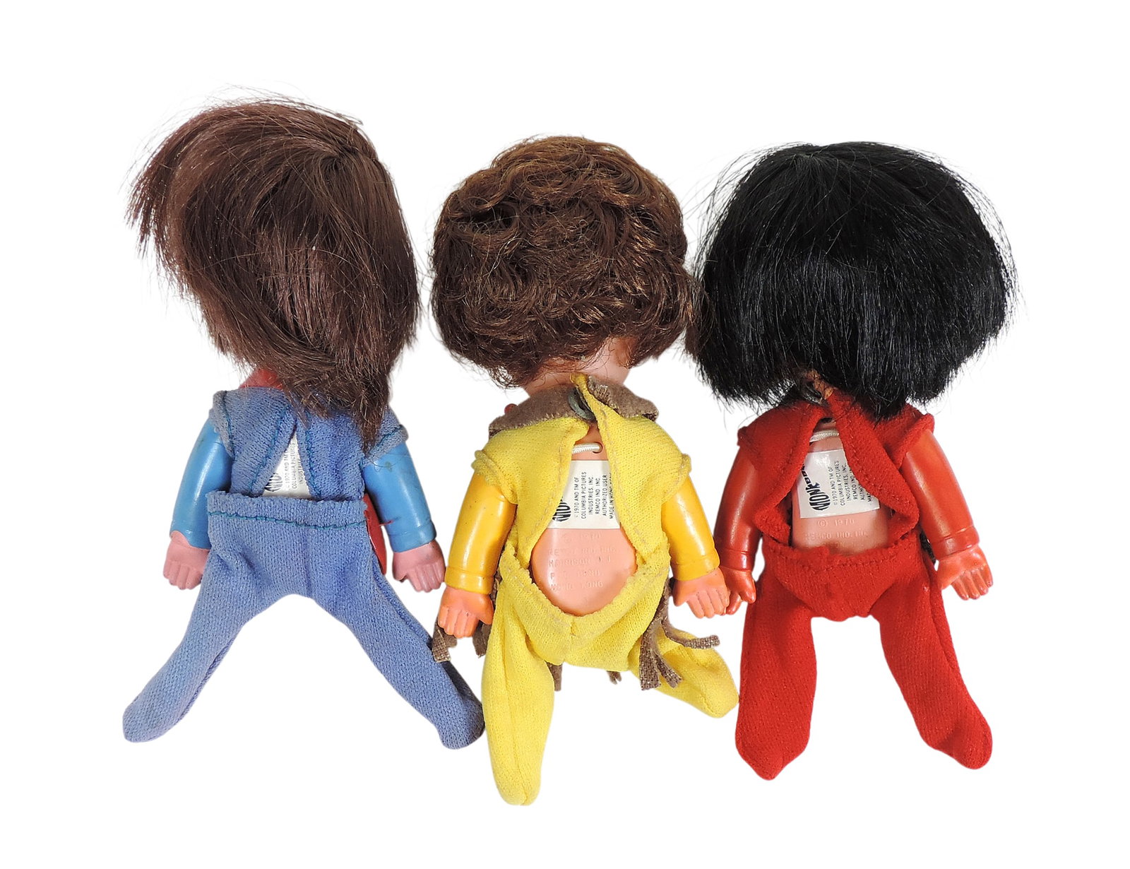 Monkees Finger Puppet Dolls & record (4), puppet label reads 1970 and TM of Columbia Pictures Ind... - 2