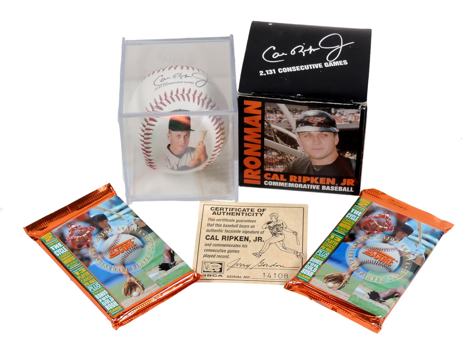 MLB Cards & Commemorative Baseball (3), 1994 MLB Player Cards, randomly inserted 13 cards, Series 2