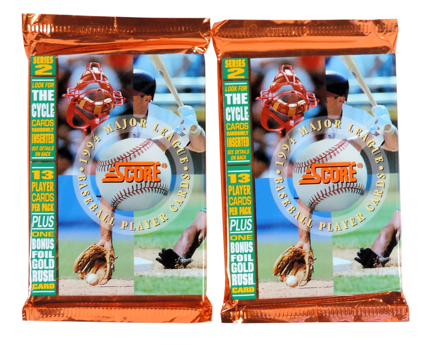 MLB Cards & Commemorative Baseball (3), 1994 MLB Player Cards, randomly inserted 13 cards, Series 2 - 2