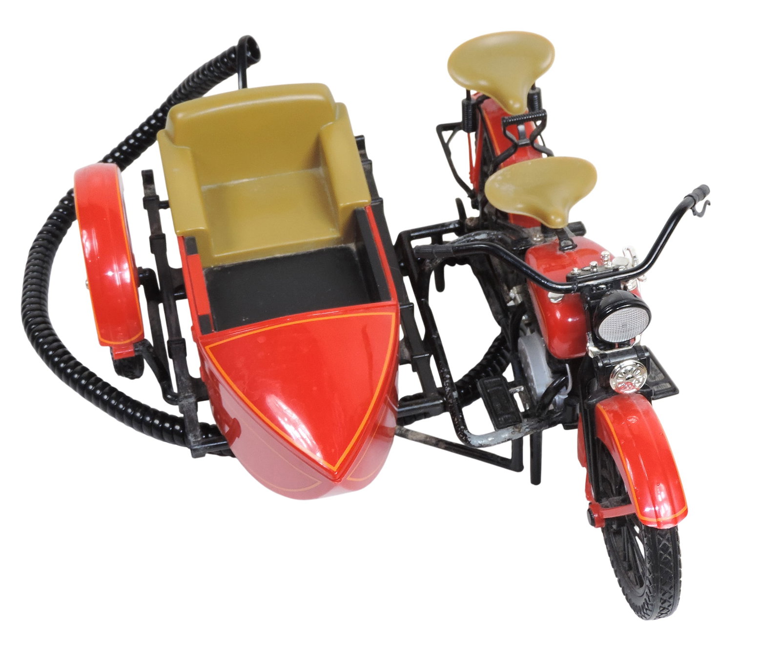 Harley-Davidson Vintage-Style Motorcycle w/Sidecar desk phone, made by Telemania, unique & Rare, ... - 5