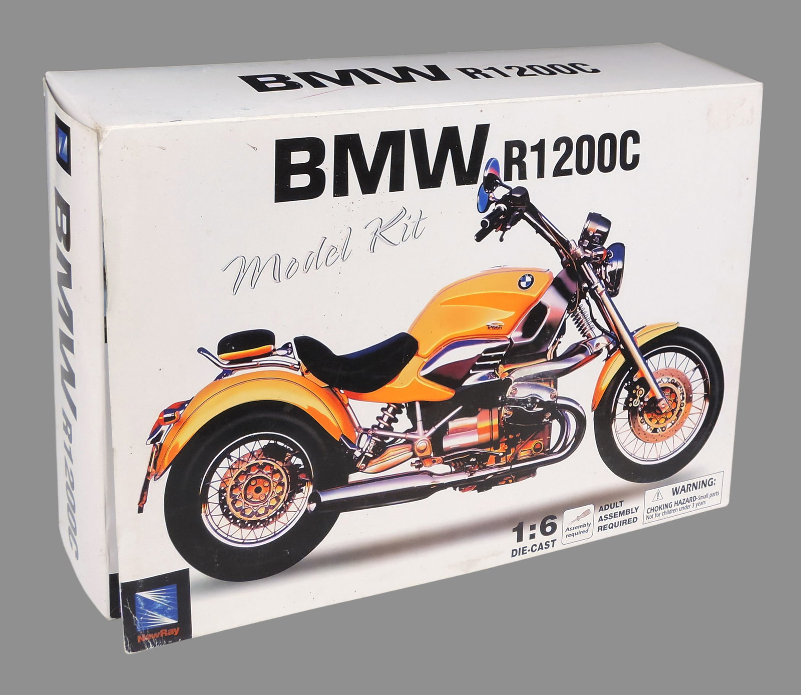 Toy Scale Model Motorcycles (2), Custom Bikes, 1:12, New-Ray Toys (CA) Co., Ltd, plastic/rubber &... - 2