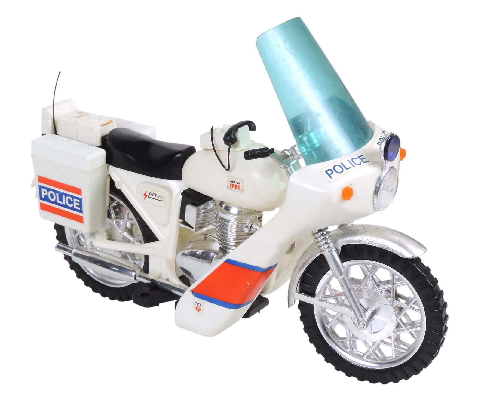 Toy Scale Motorcycle Models (3), 1970s Action Man, Palitoy, Police Motorcycle, made in Hong Kong,... - 3