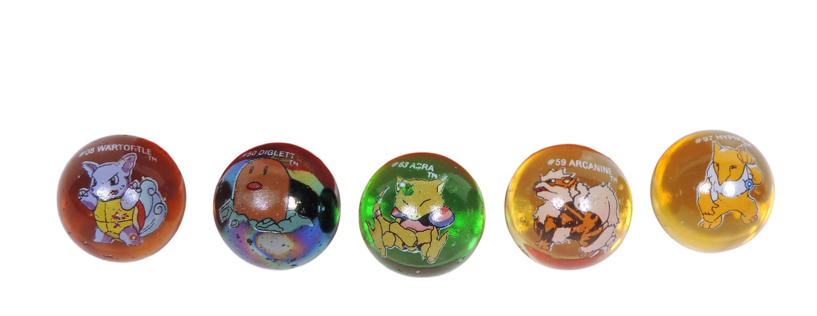 Pokémon Glass Shooter Marbles & Gotta Catch 'em All! #103 Exeggutor Bag, marbles include #50 D. - 2