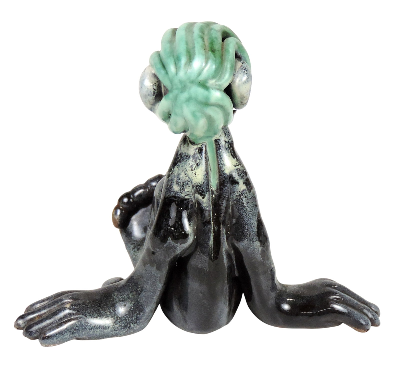 Vicke Lindstrand Troll Sculpture, Swedish Artist, unmarked ceramic, Exc cond, H 6 x W 6.5 in. - 3