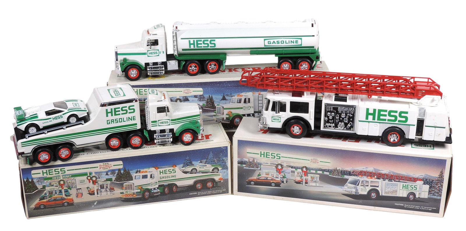 Toy Scale Models (3), Hess Corporation Toys, Season Greetings, 1990 Toy Tanker Truck, 1991 Toy Tr... (1 of 2)