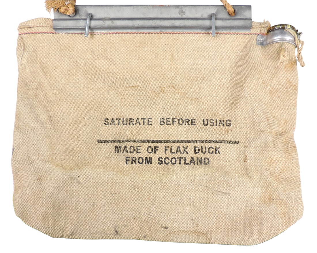 Desert Camping Water Bag, Brand REG.U.S.PATENT.OFF, embossed PAT.NO. 2599738, made by Canvas Spe... - 2