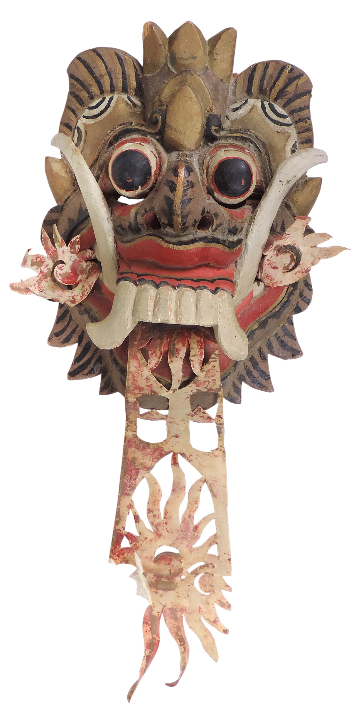 Folk Art Balinese Rangdo Masks (2), Demon Queen in traditional Indonesian Mythology & performance... - 2