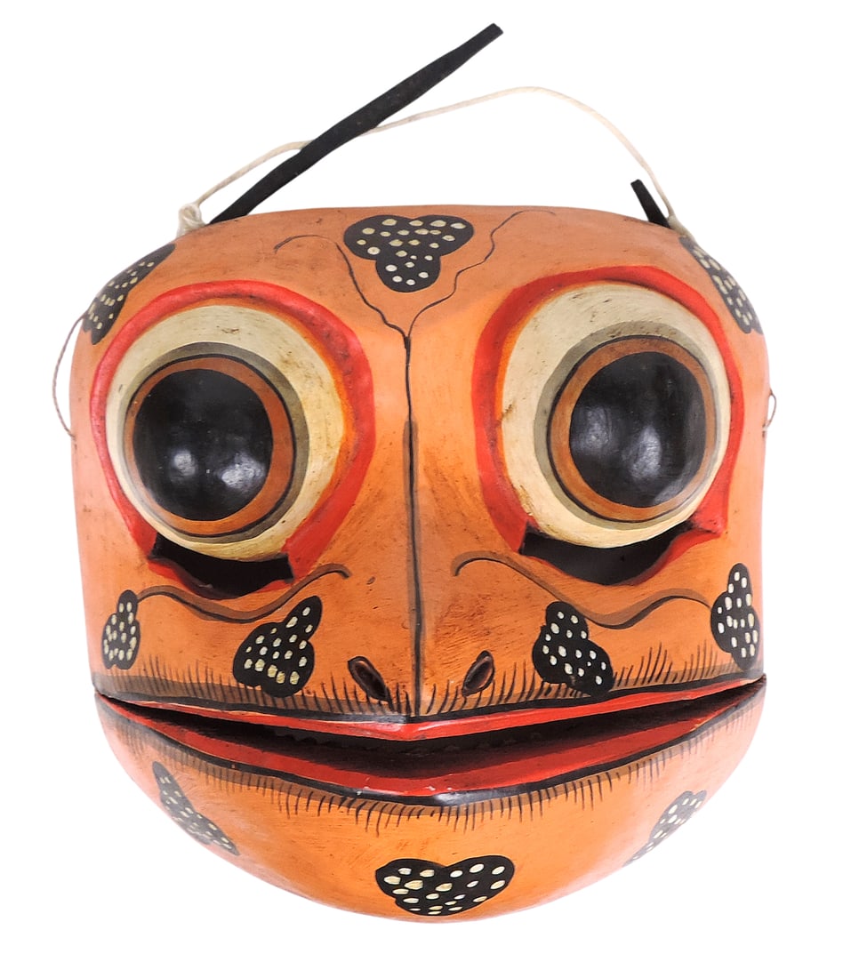Folk Art Balinese Rangdo Masks (2), Demon Queen in traditional Indonesian Mythology & performance... - 3