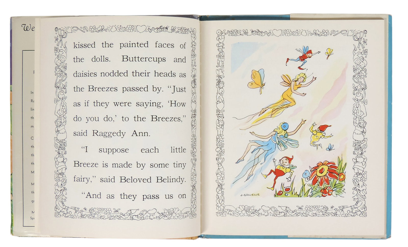 Children’s Book, Raggedy Ann and The Hoppy Toad by Johnny Gruelle, McLoughlin Bros., Inc., Spr - 4
