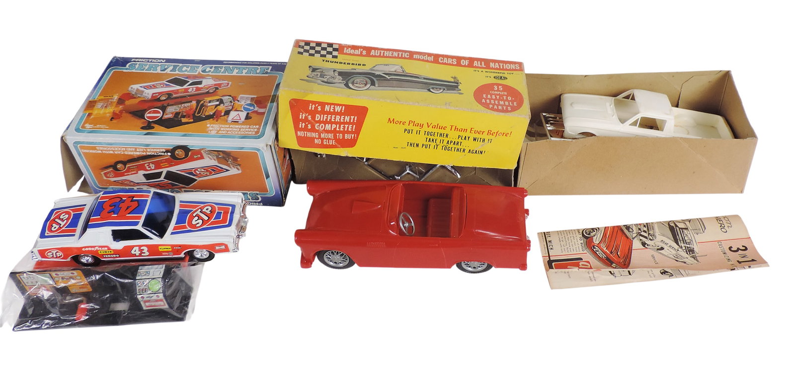 Toy Scale Model Kit, includes Miller special 1931 Indianapolis 500 Mile Winner, 1961 Compact Car ... - 2