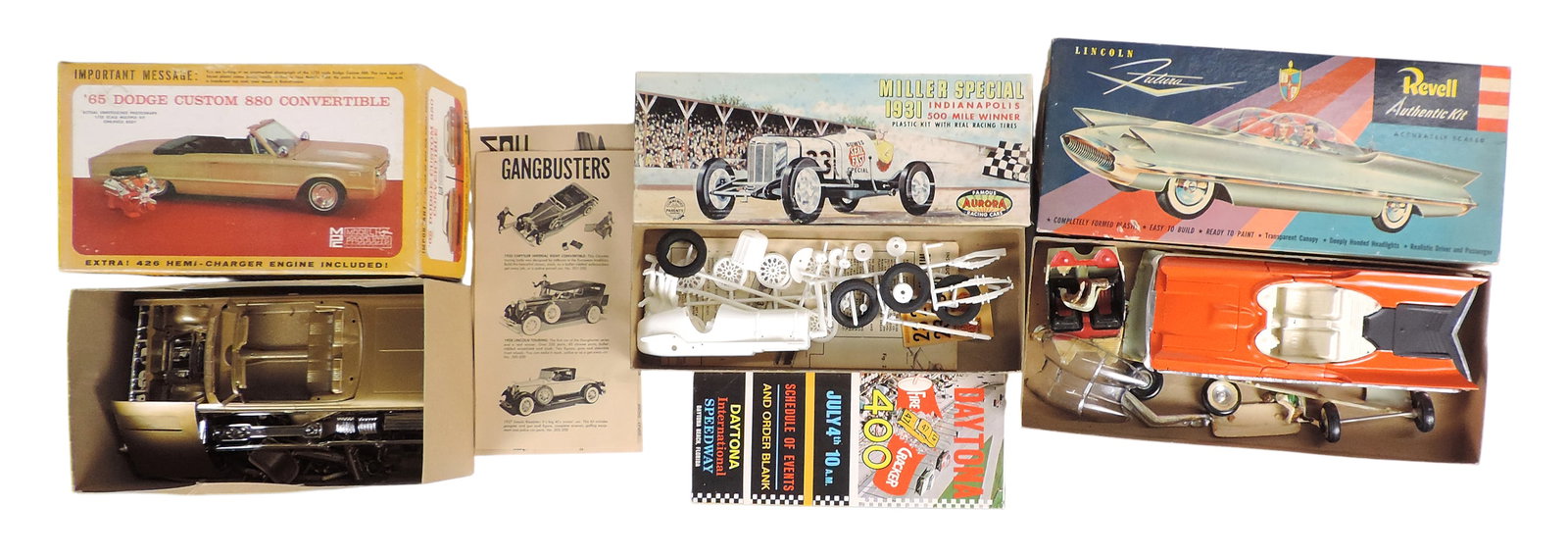 Toy Scale Model Kit, includes Miller special 1931 Indianapolis 500 Mile Winner, 1961 Compact Car ... - 5