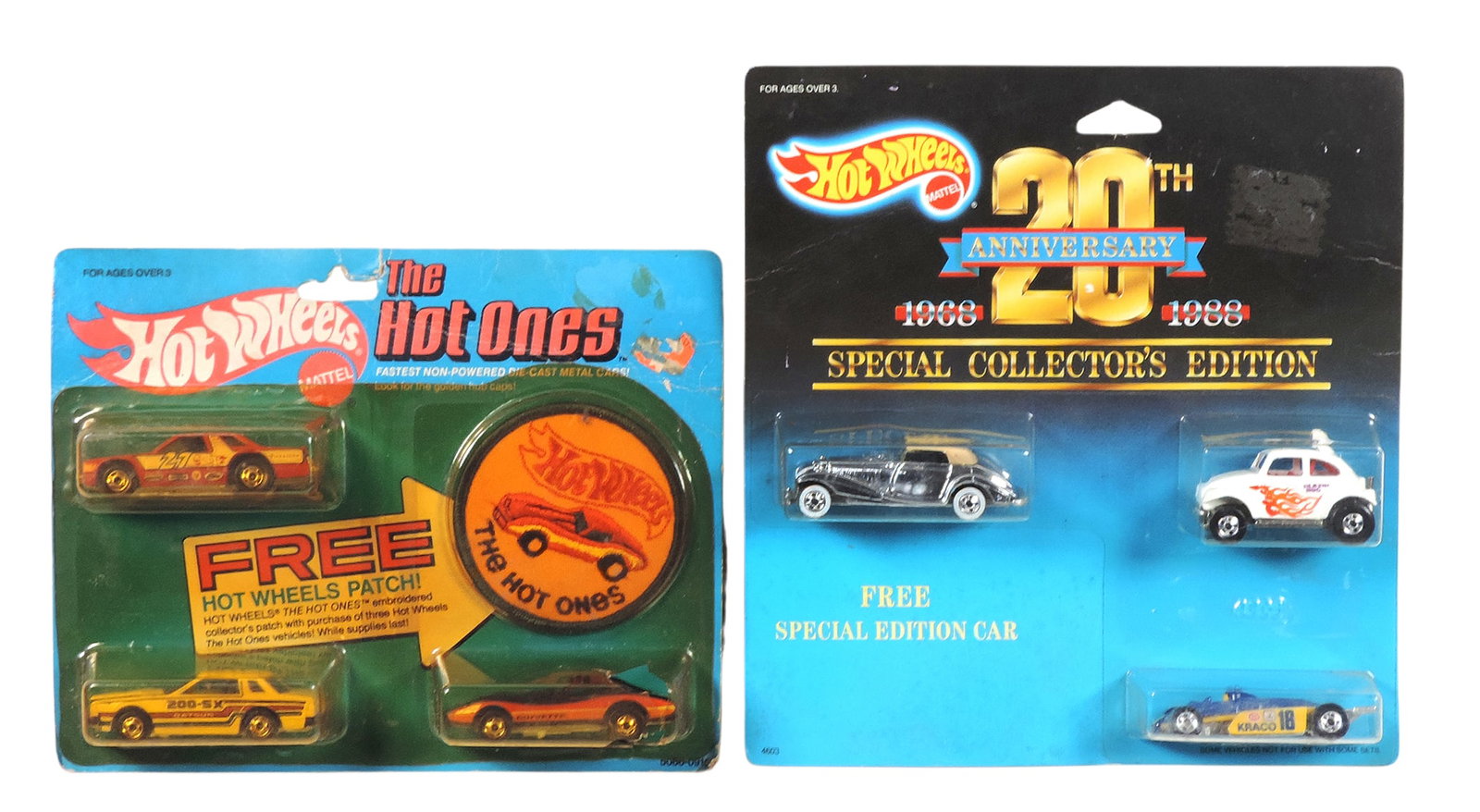 Hot Wheels (2), 1987 20th Anniversary Special Collector's Edition, No. 4603 & 4603 (embossed on... (1 of 2)