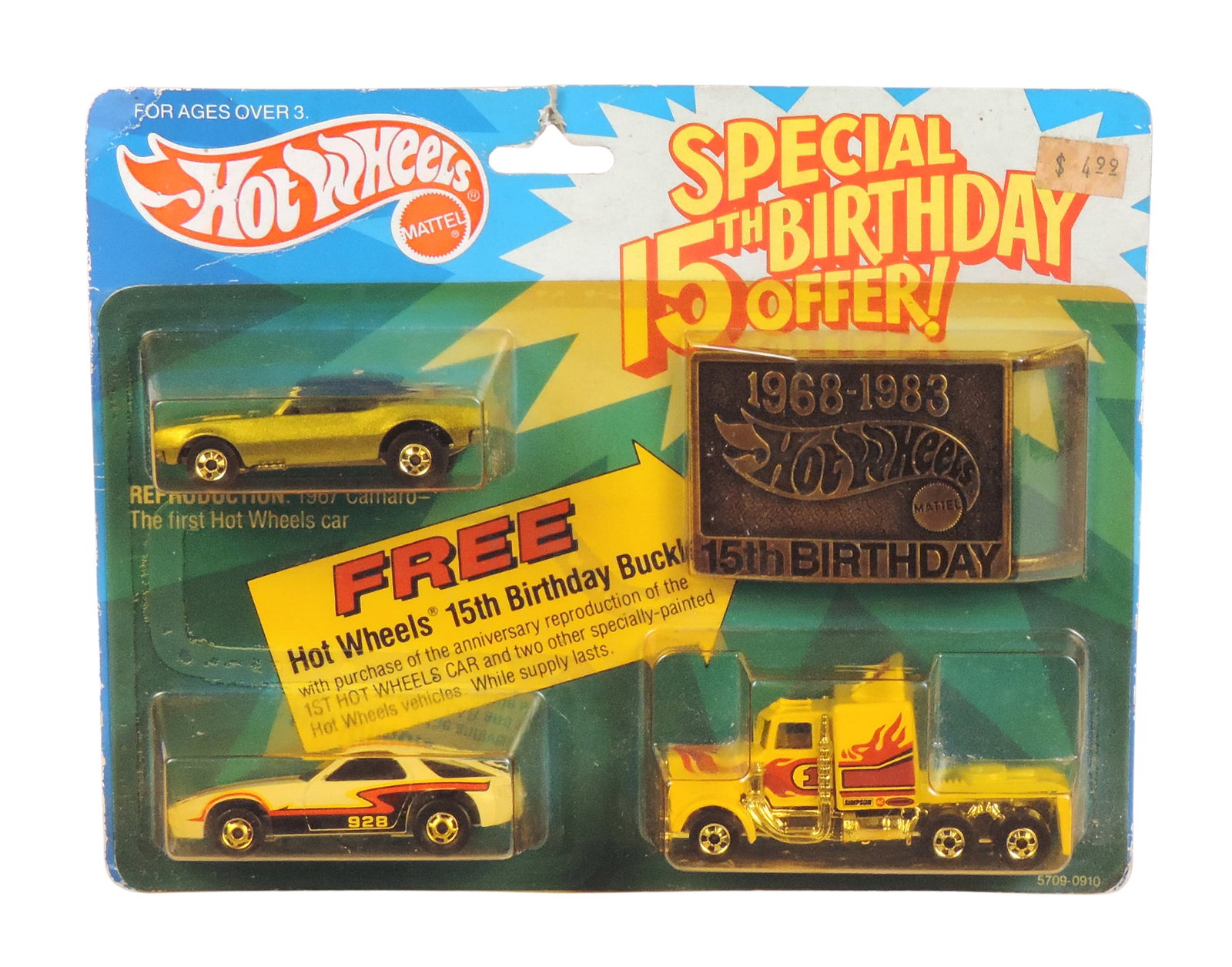 Hot Wheels, 1982 Special 15th Birthday Offer, No. 5709-0910, diecast/plastic w/orig packaging, NO... (1 of 1)