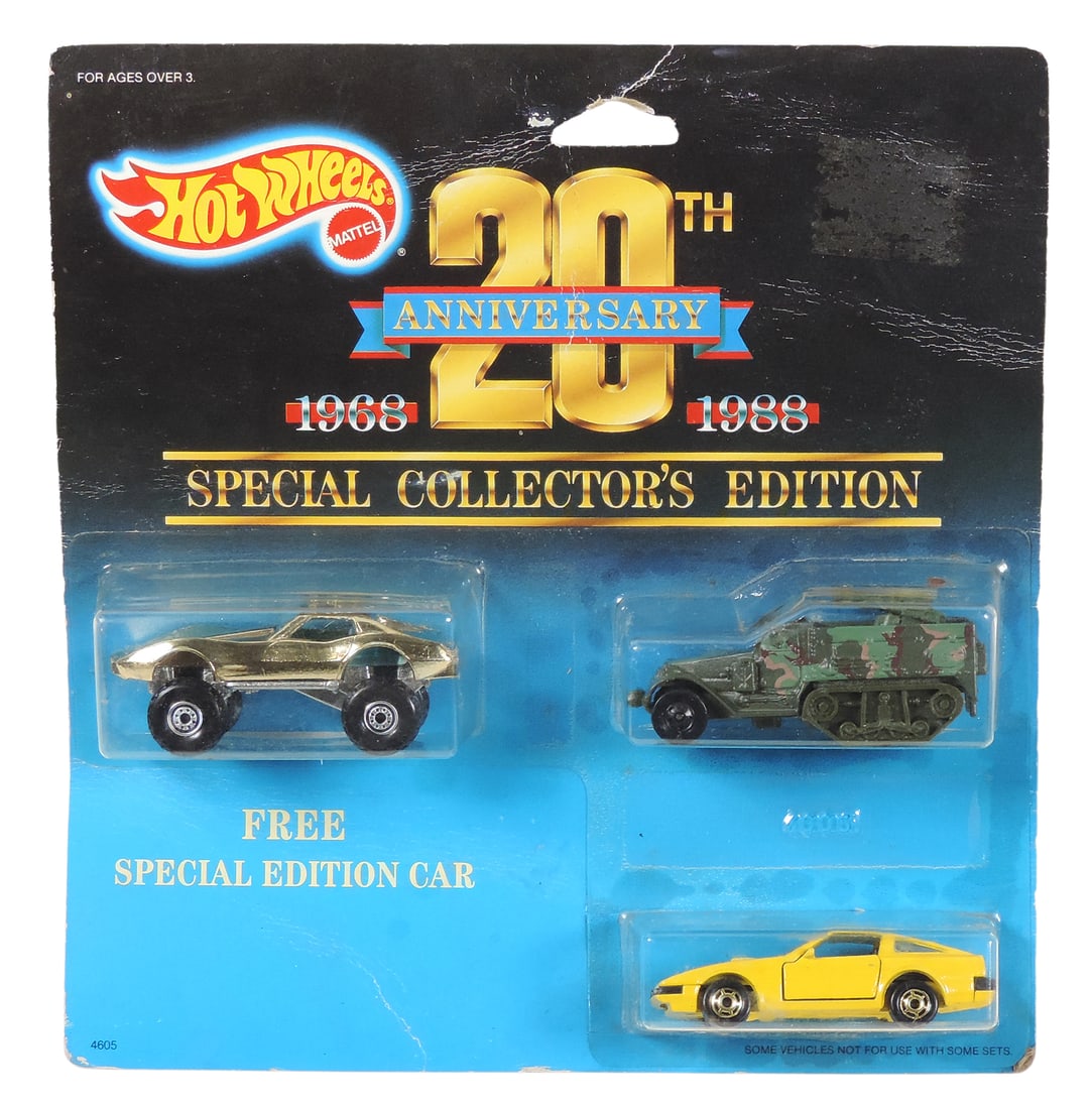 Hot Wheels, 1987 20th Anniversary Special Collector's Edition, No. 4605 & 4605 (embossed on pla... (1 of 1)