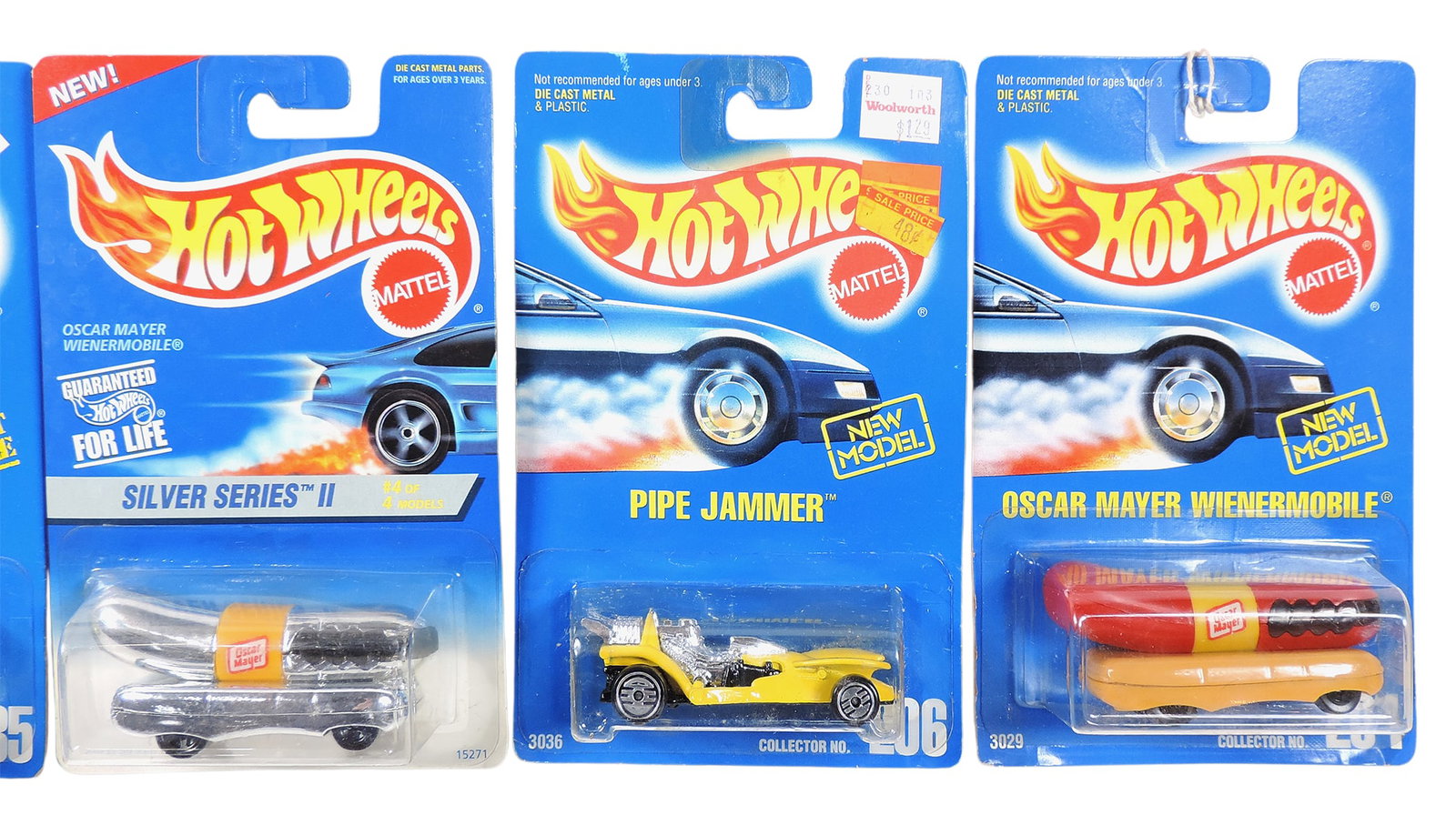 Hot Wheels (10), 2011Concept Cars, W4615-0910 G1, package stamped 0092N, 1995 Silver Series II, C... - 2