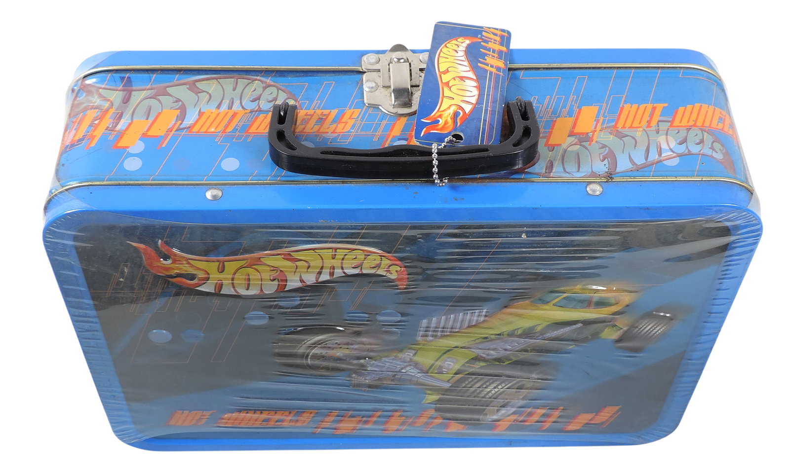 Hot Wheels, 2001 Frankford Collectible Gourmet Popcorn Tin, plastic wrapped, NOS w/minor oxidatio... - 3