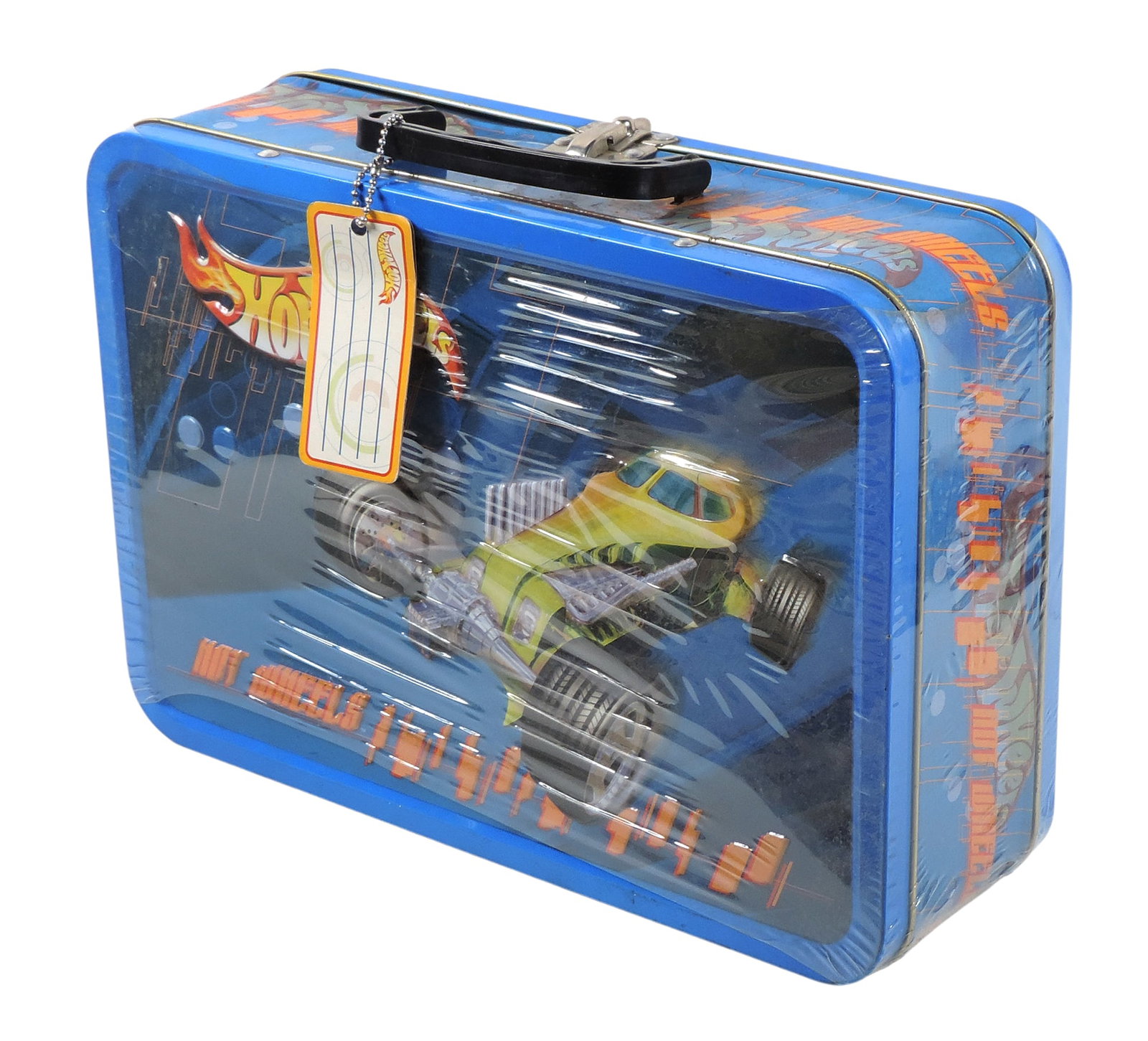 Hot Wheels, 2001 Frankford Collectible Gourmet Popcorn Tin, plastic wrapped, NOS w/minor oxidatio... - 4