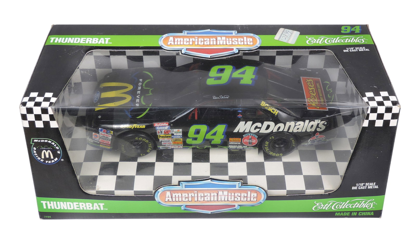 NASCAR American Muscle Adult Collectibles (2), Smokin' Joe's Racing Thunderbird 1995, No. 7576, 1... - 2