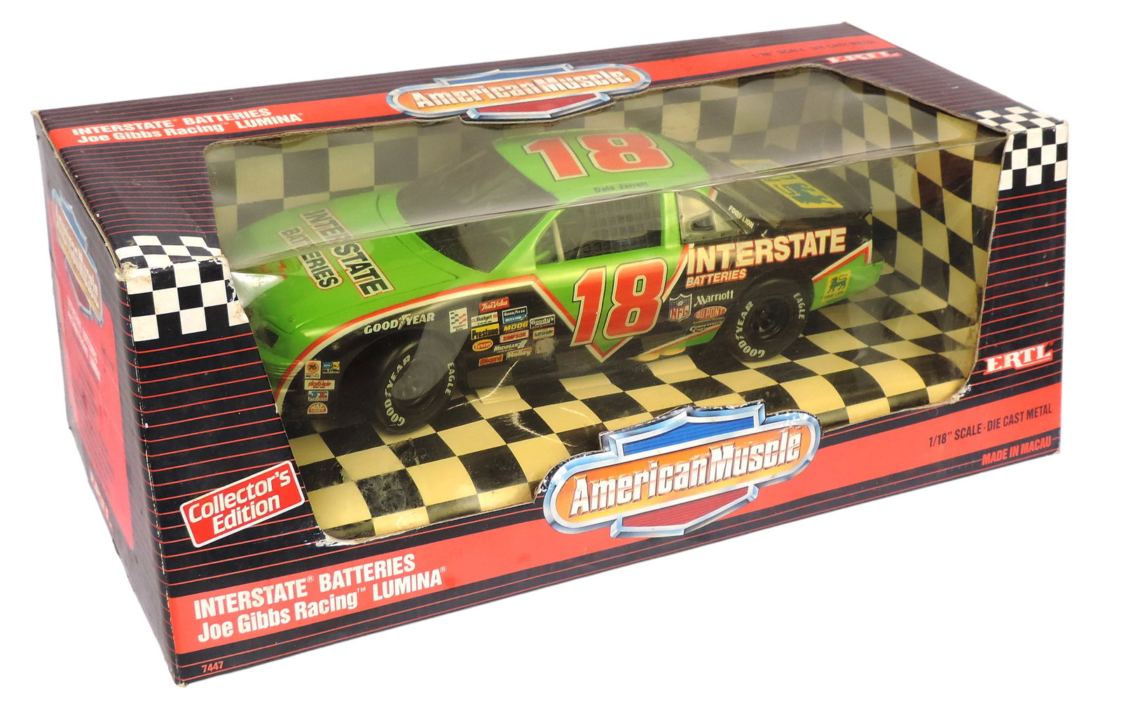 NASCAR American Muscle Adult Collectibles (2), Interstate Batteries Joe Gibbs Racing Lumina, No. ... - 2