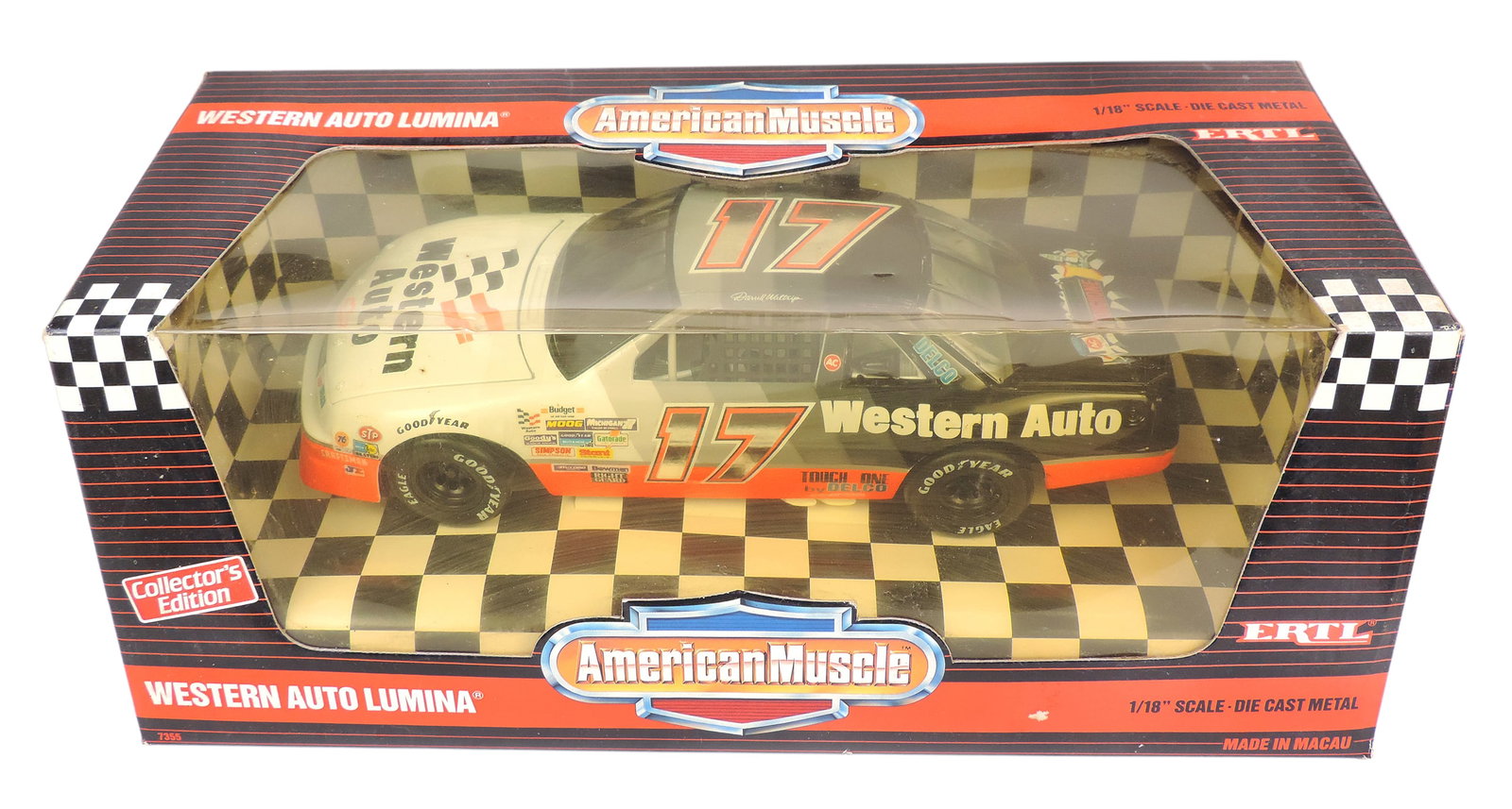 NASCAR American Muscle Adult Collectibles (2), Bill Elliott, Budweiser T-Bird, No. 7358, 1993 Anh... - 3