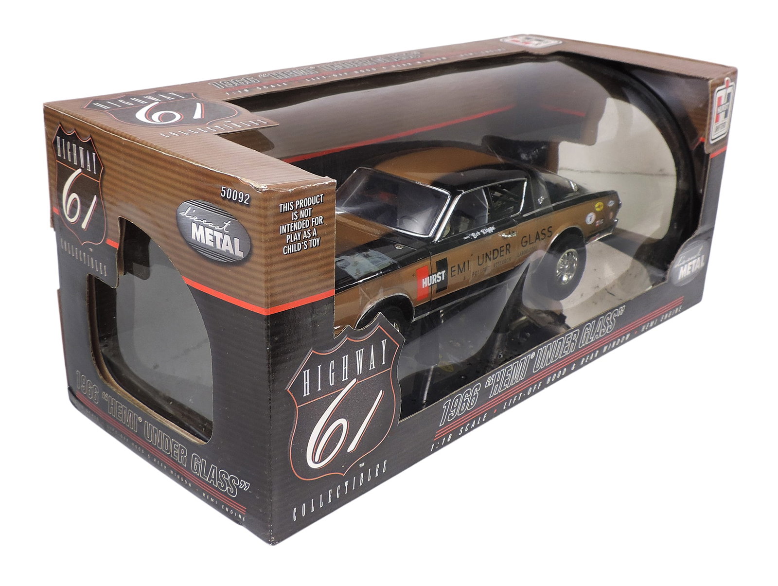 Toy Scale Model, 1966 Hemi Under Glass, Highway 61 Collectibles, No. 50092, 2002 F.F. Ertl III, I... - 3