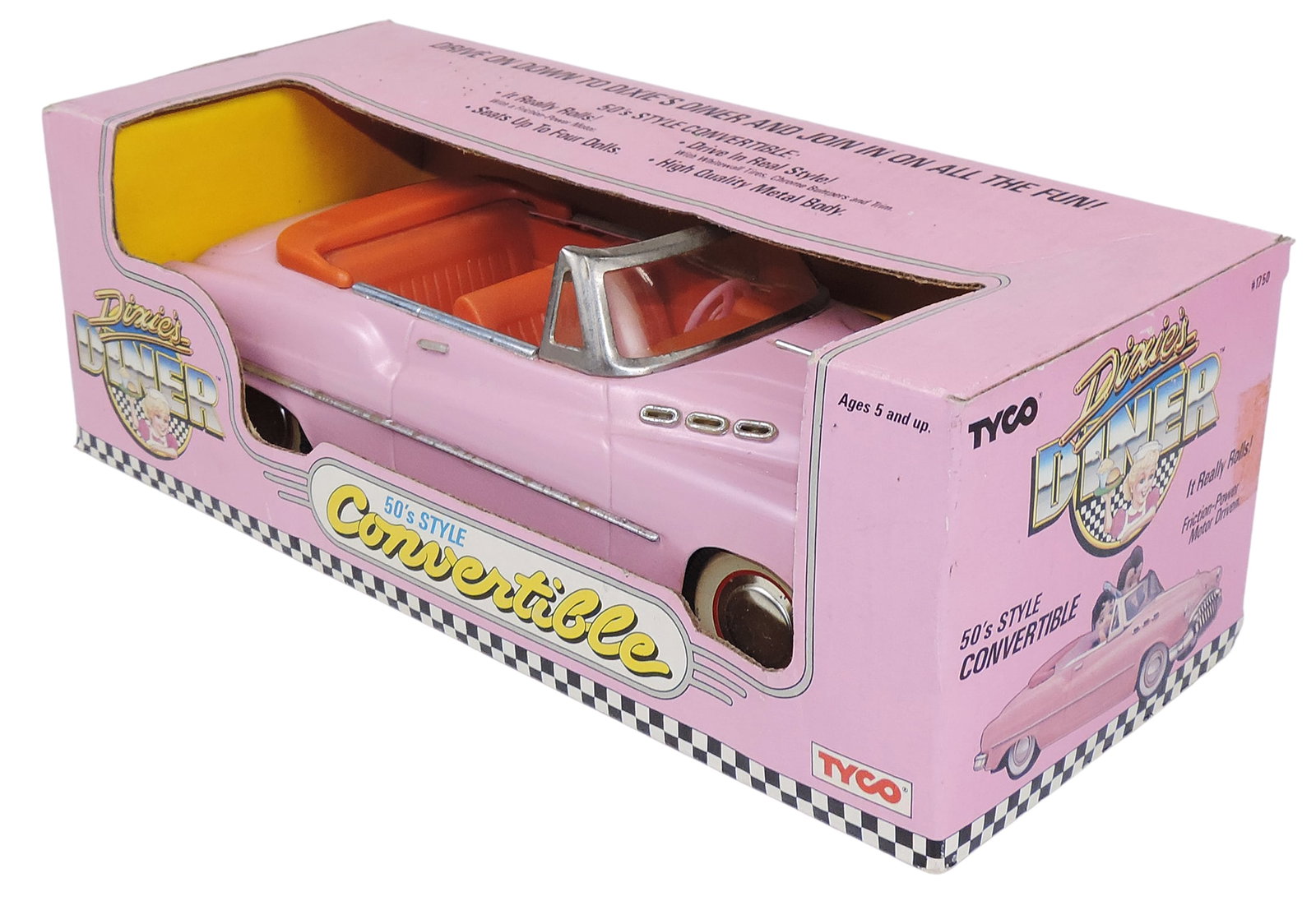 Dixie Diner, 50's Style Convertible, No. 1750, friction-powdered motor driven, 1989 Tyco Industri... - 3