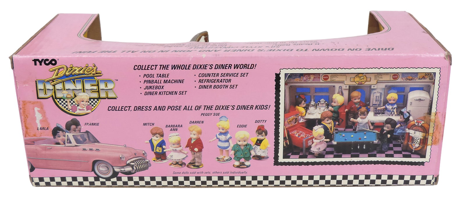 Dixie Diner, 50's Style Convertible, No. 1750, friction-powdered motor driven, 1989 Tyco Industri... - 4