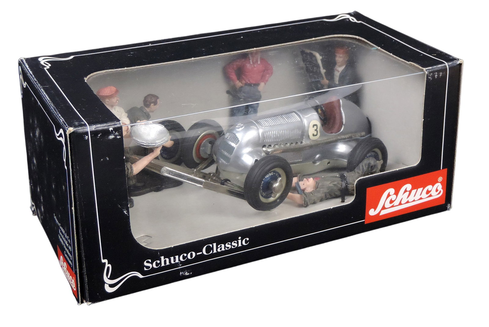 Toy Scale Model, Schuco-Classic, Mercedes-Benz W25, Pit Stop Crew Model Car, NOS w/age-related wear - 2