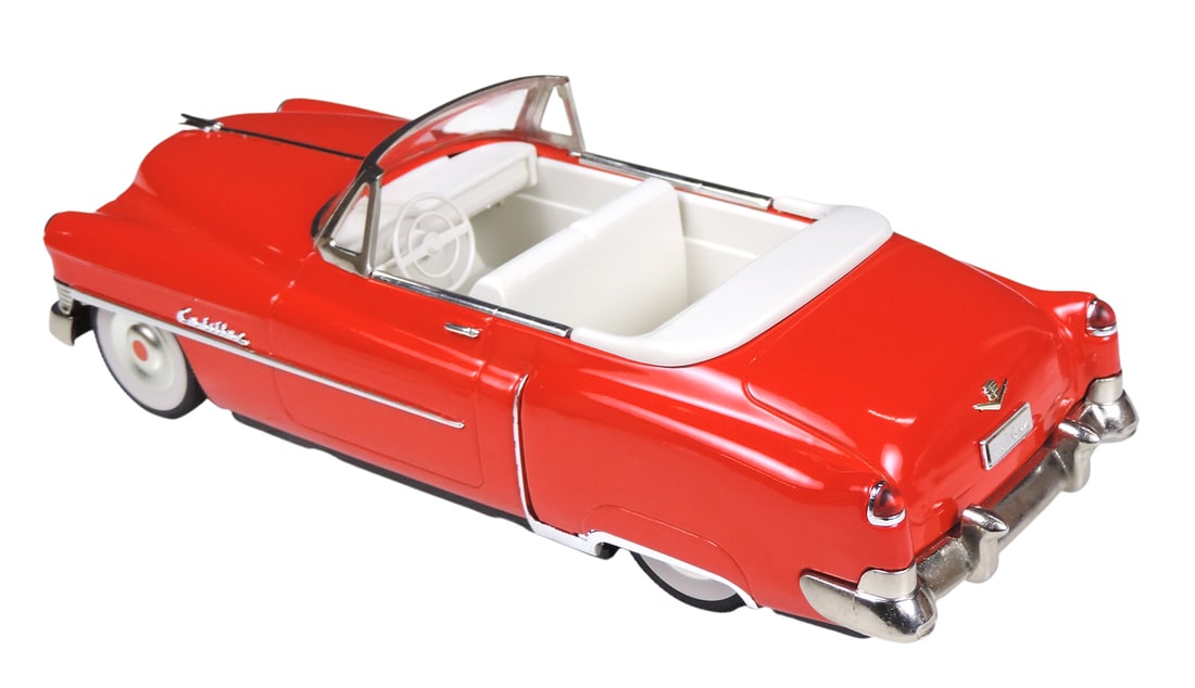 Toy Fifties Cadillac Open, Type 1950, pressed tin/metal friction, orig packaging, 50's Fifties Co... - 2