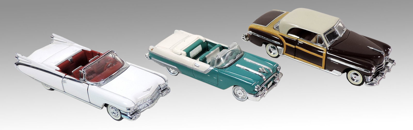 Toy Scale Models (3), Franklin Mint Precision Models, 1950 Chrysler Town & Country (1987), 1955 P... (1 of 2)