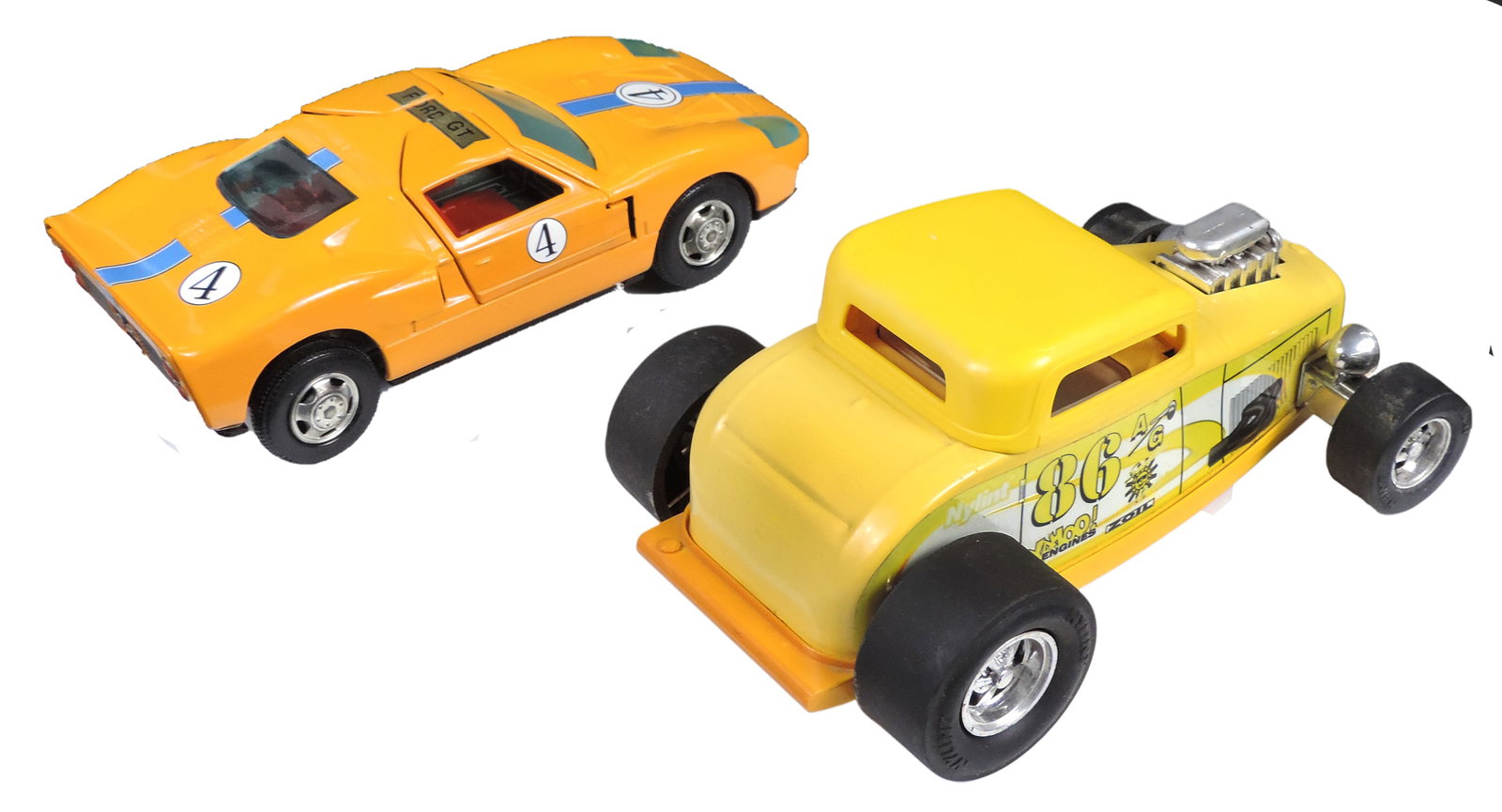 Toy Scale Models (2), Nylint Deuce Sound Machine, steel/plastic, made in Mexico & Bandai Ford GT,... - 2