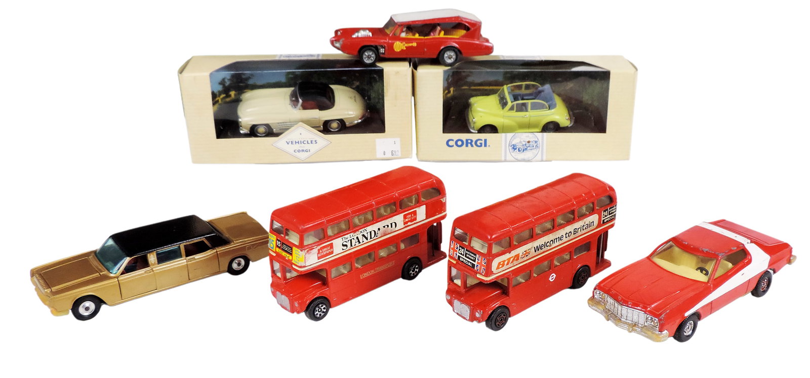 Gorgi Toy Scale Models (7), Gorgi Toys, includes Monkee Mobile, London Transport/BTA Fleetline Bu... - 2