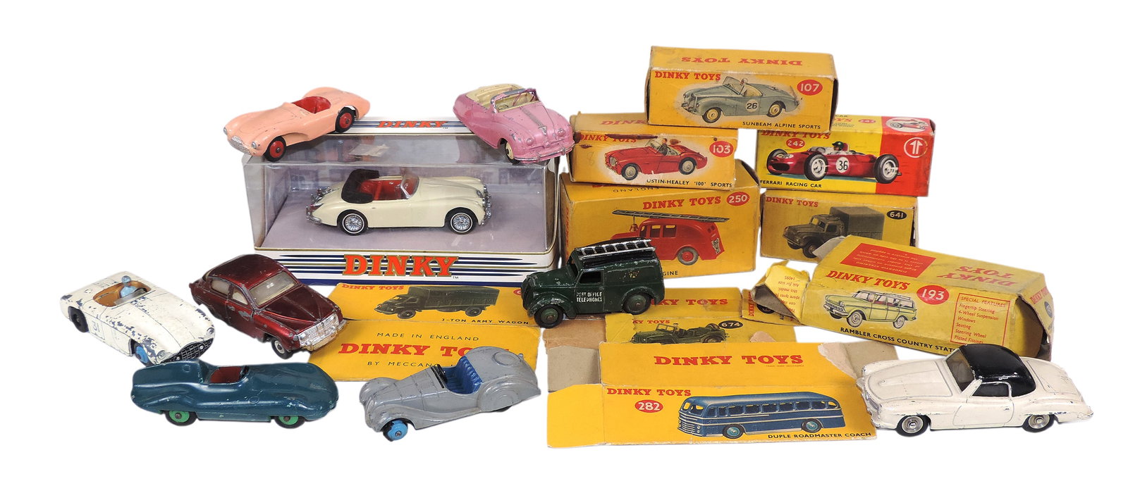Dinky Toy Scale Models (19), Dinky Toys, includes Merged 190SL, made in France Meccano, Austin At... (1 of 1)