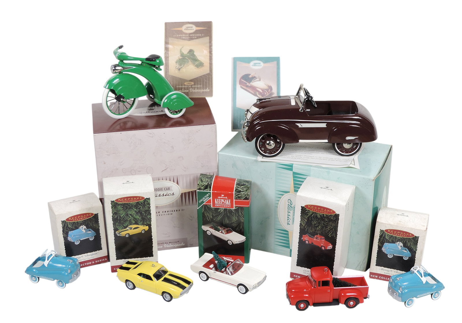 Hallmark Ornaments (7), 1969 Chevrolet Camaro-1995 Collector's Series, Kiddie Car Classics-1994... (1 of 2)