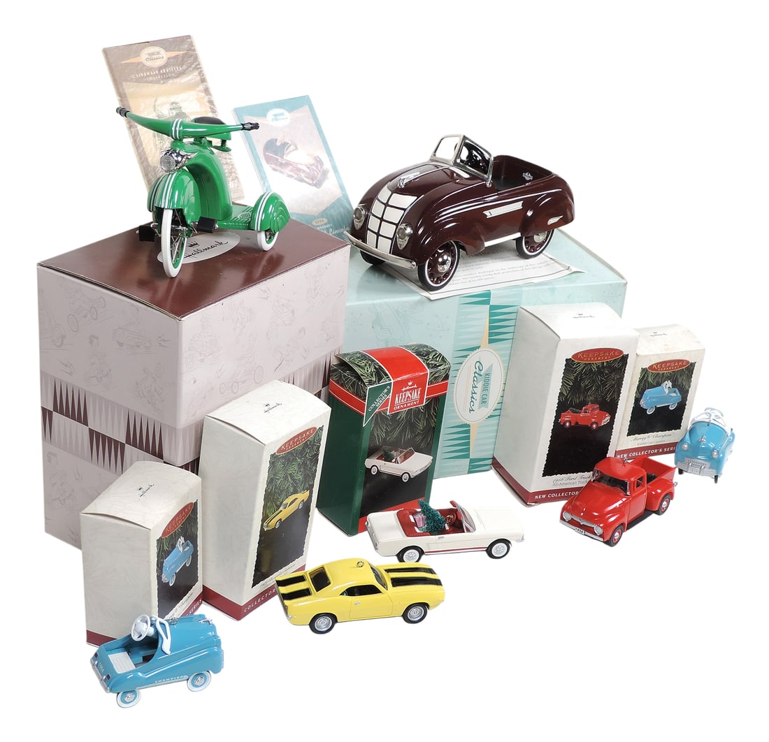 Hallmark Ornaments (7), 1969 Chevrolet Camaro-1995 Collector's Series, Kiddie Car Classics-1994... - 2