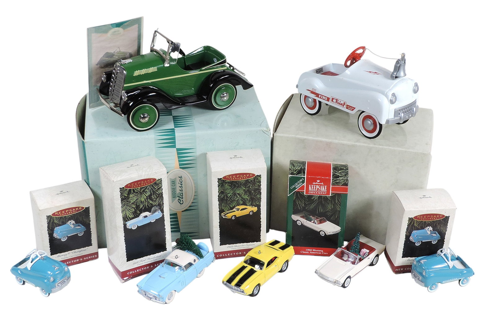Hallmark Ornaments (7), 1969 Chevrolet Camaro-1995 Collector's Series, Kiddie Car Classics-1994... (1 of 2)