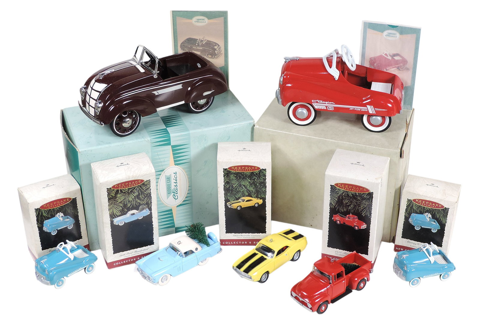 Hallmark Ornaments (7), 1969 Chevrolet Camaro-1995 Collector's Series, Kiddie Car Classics-1994... (1 of 2)