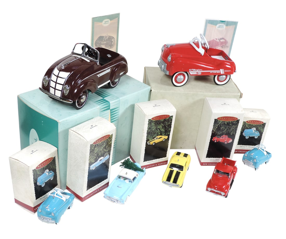 Hallmark Ornaments (7), 1969 Chevrolet Camaro-1995 Collector's Series, Kiddie Car Classics-1994... - 2