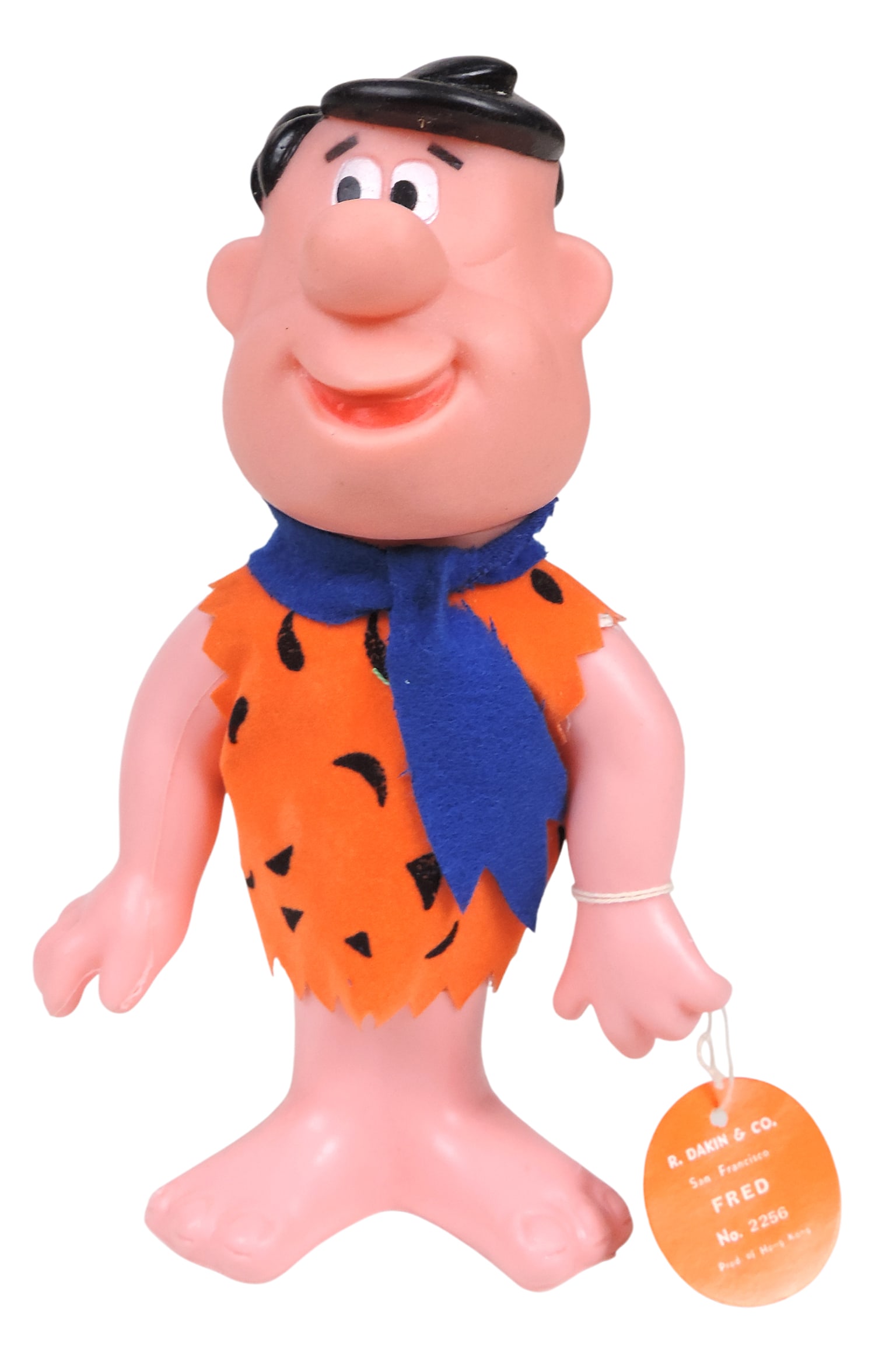 Marx Dino & The Flintstones Fred toys(2), Fred, plastic in orig packaging, R. Dakin & Co., San F... - 3