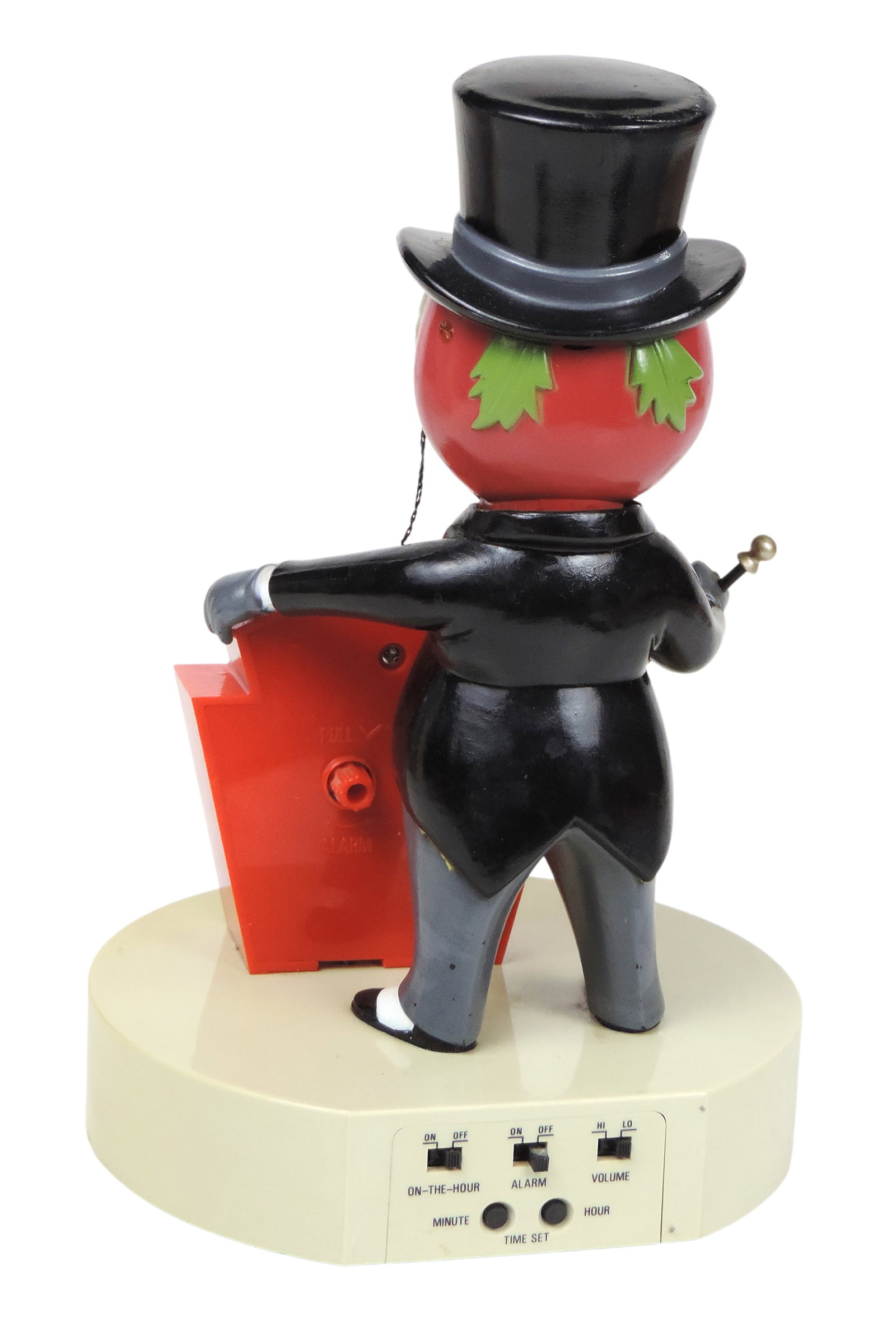 Heinz Alarm Clock, Mr. Tomato, copyright of H.J. Heinz Co., made in Hong Kong, plastic, no batter... - 2