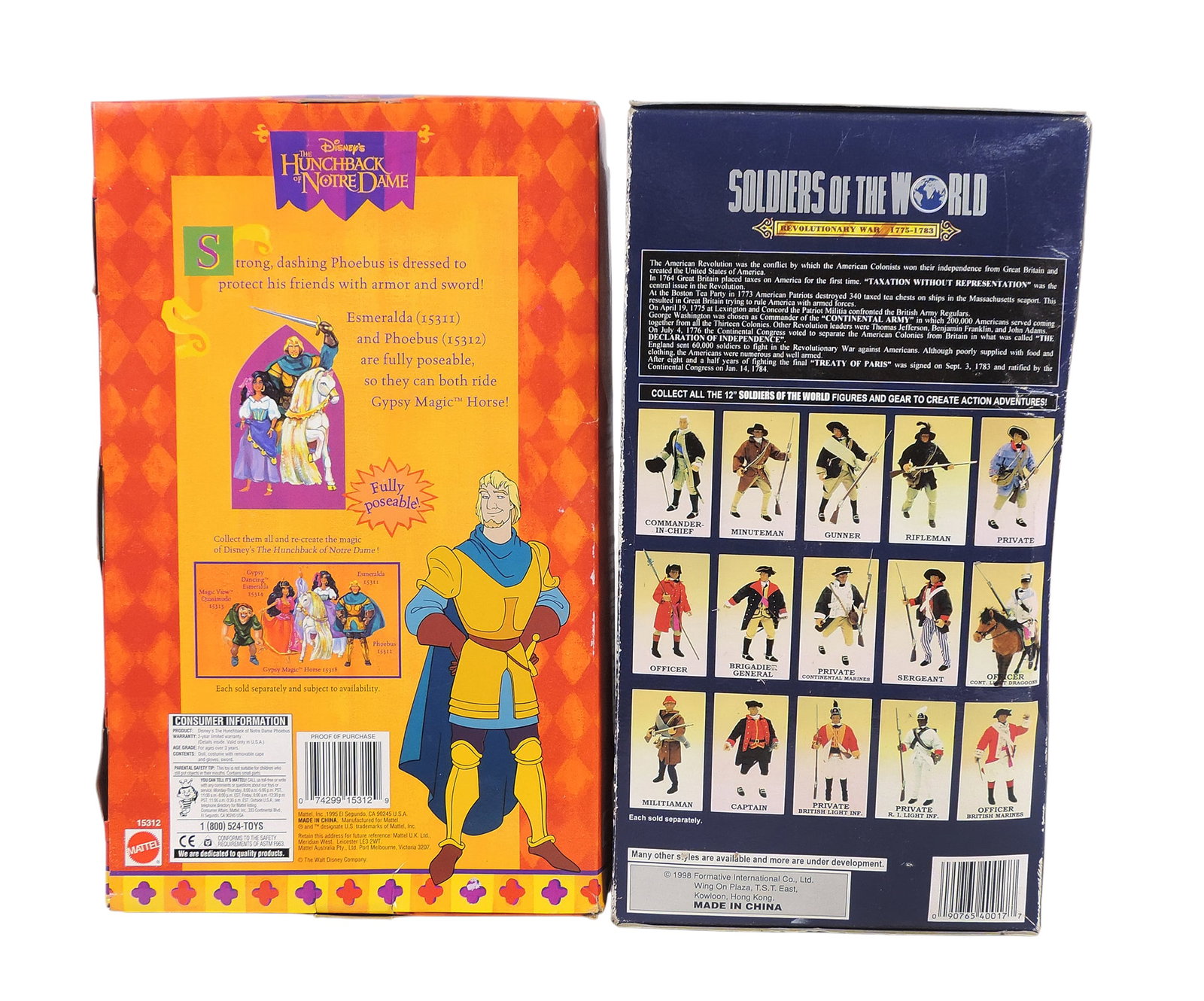 Action Figures (2), Soldiers Of The World, Revolutionary War, Hessian Grenadier & Disney's The Hu... - 2