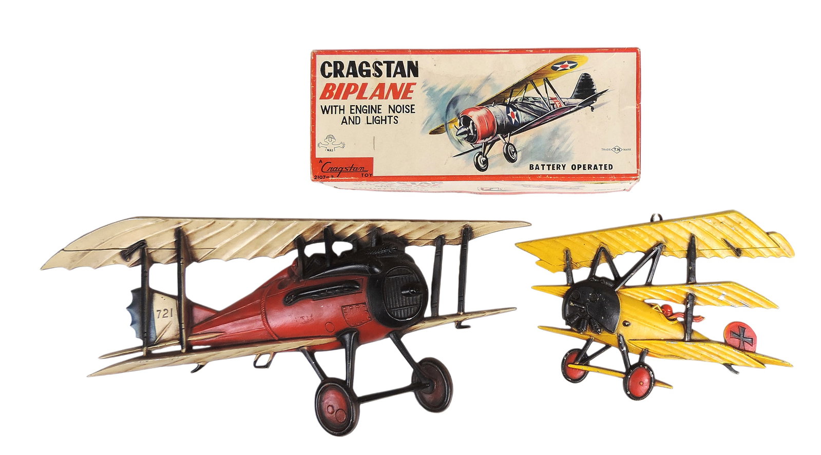 Aviation Wall Art & Kit Model Empty Orig Box (3), 1975 HOMCO airplane, Sexton Biplane, both cast ... (1 of 4)