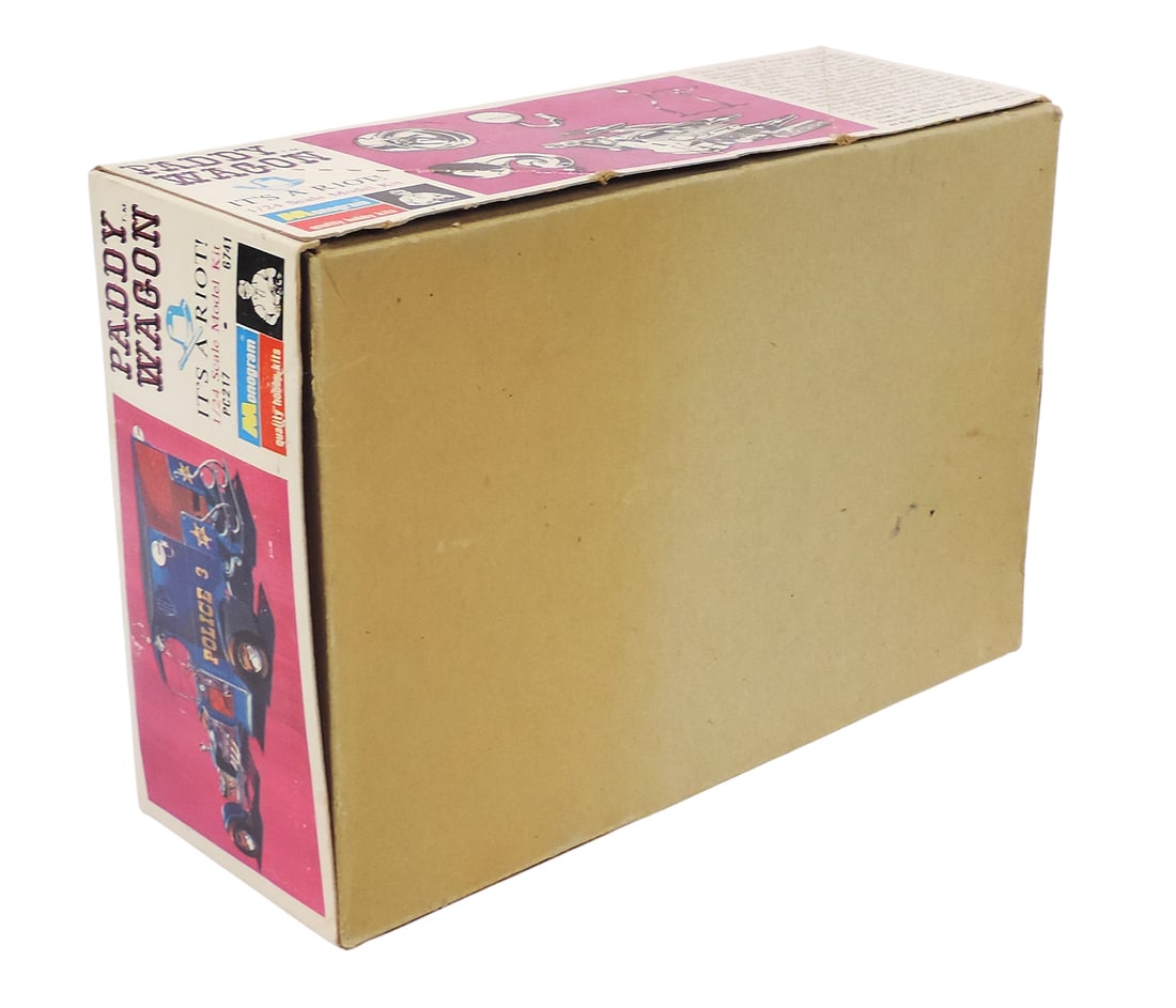 Toy Scale Kit Model, Paddy Wagon & Display, orig box, Show Rod Model, It's a Riot, 1/24 scale, 1968 - 3