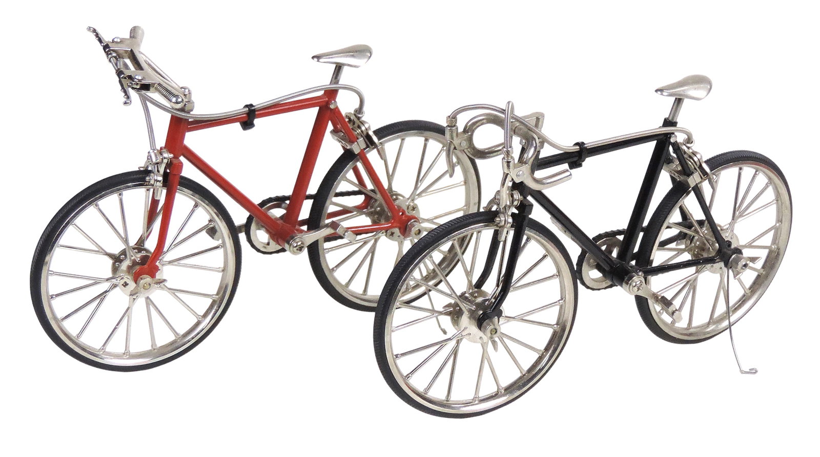 Road Bike Miniatures (2), Mytek Racing & Mountain Bikes, detailed diecast metal, rubber tires/cha... - 2