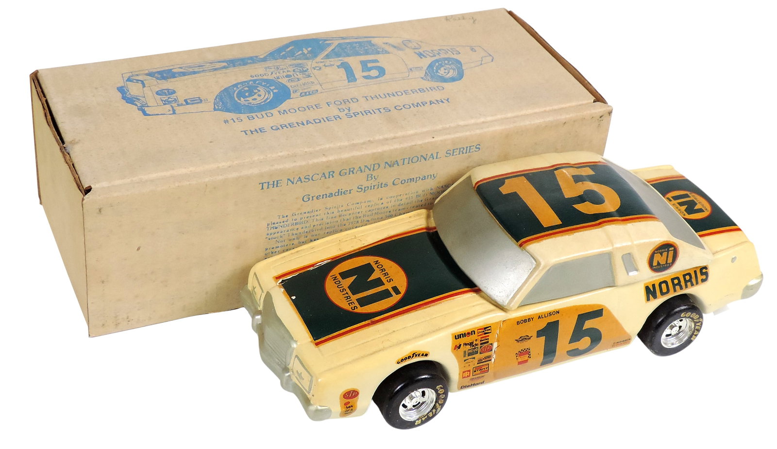 Spirits Decanters Scale Model (2), The Grenadier Spirits Co., NASCAR Grand National Series, ceram... - 4