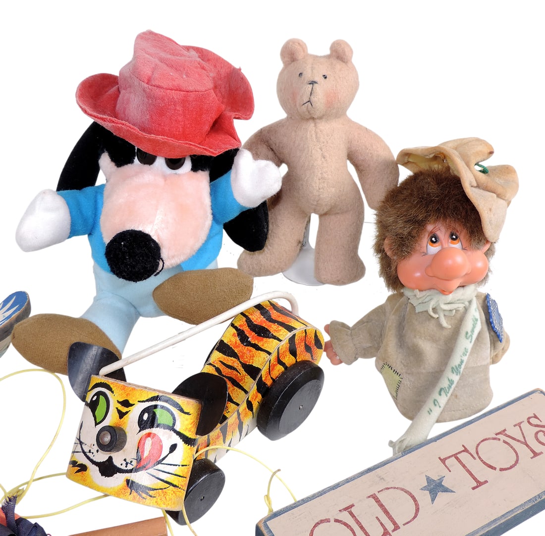 Vintage Toys (8), Goofy from Mickey's Christmas Carol, Applause Wadsworth Hobo Troll Doll, felt T... - 3