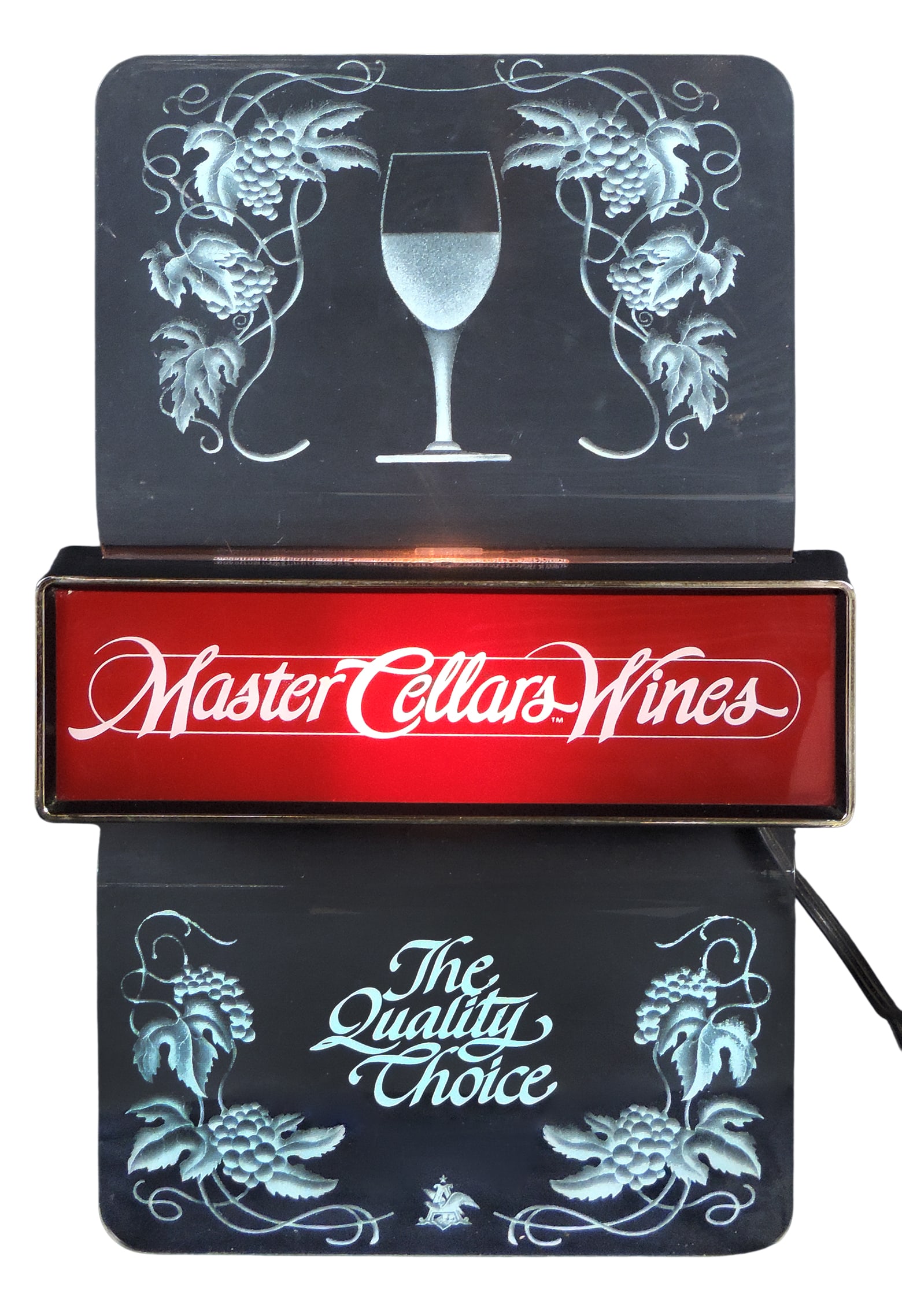 Master Cellars Wines Bar Sign/Light, Anheuser-Busch, Inc., Brewers of Busch Beer, St Louis, MO-USA, (1 of 1)