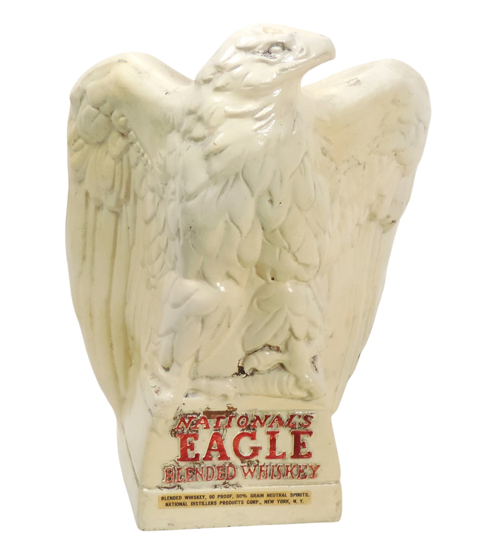 National's Eagle Blended Whiskey Bar Back Display Figure, Blended Whiskey, 90 Proof, 60% Grain ... - 2