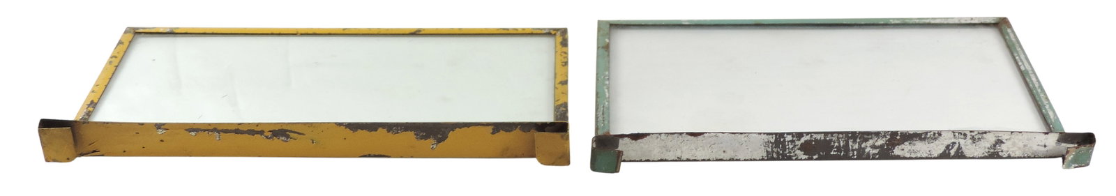 Cigar Box Glass Display Lids (2), 10¢ Harvester, litho on tin & El Toyar, The Brunhoff Mfg Co., - 2